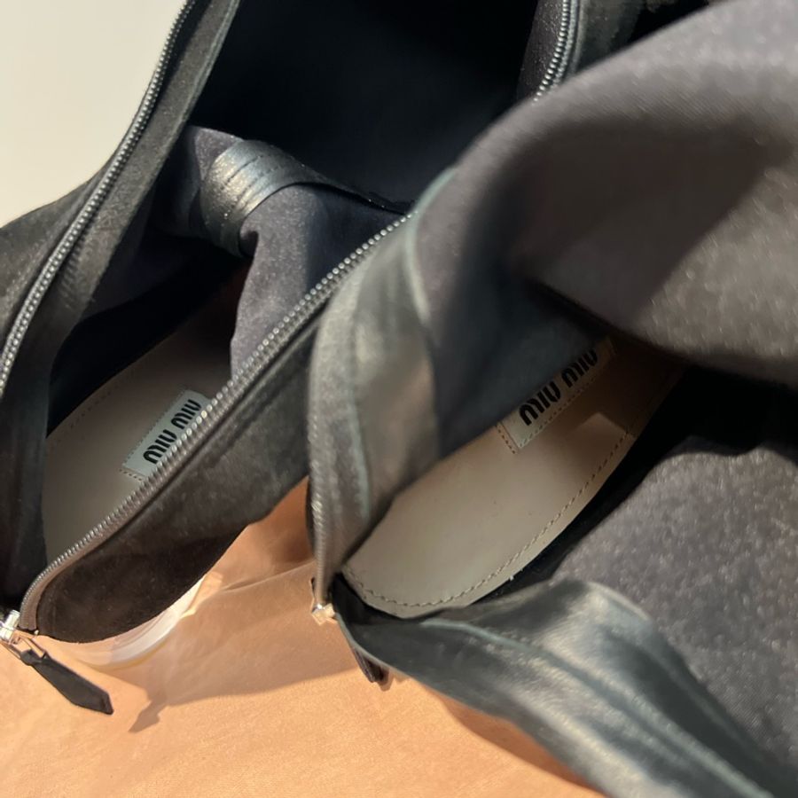🔥🔥🔥100% Authentic MIU MIU 麂皮過膝靴-10