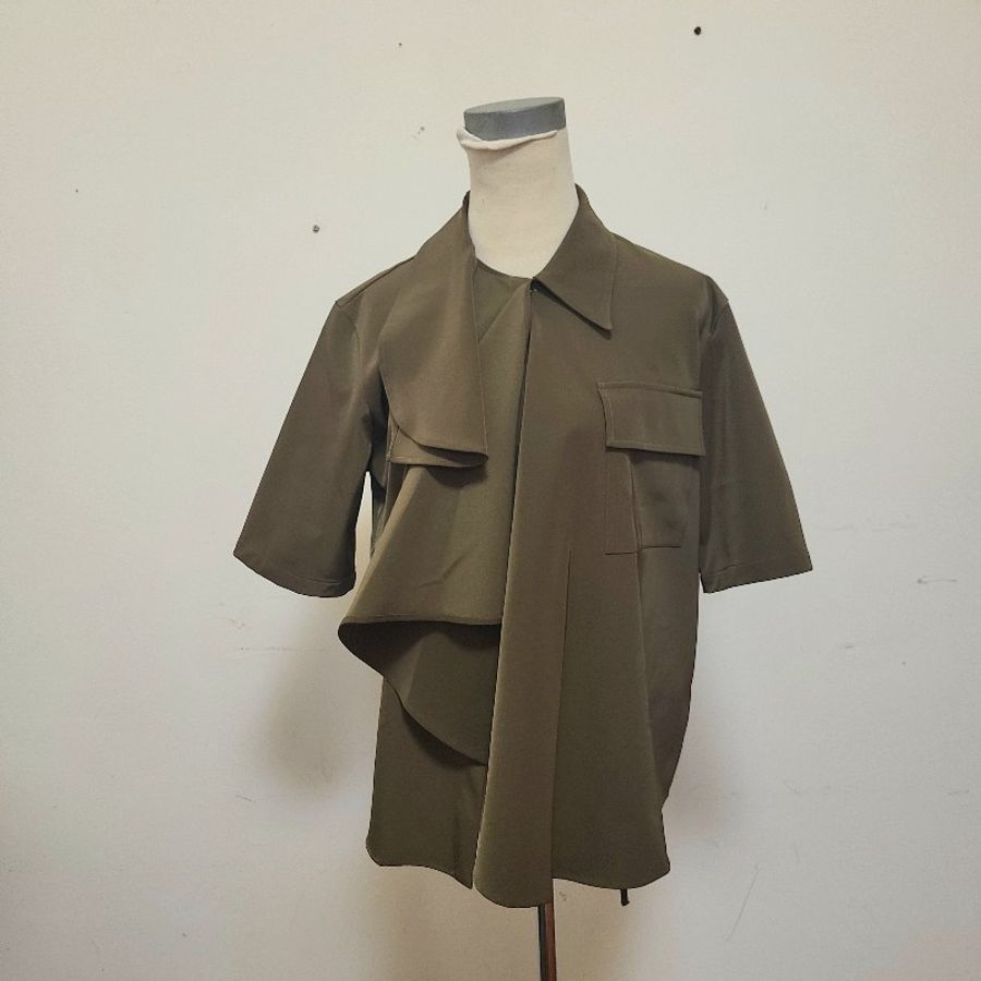 *一口價*MM6 Maison Margiela 鬆身不對稱設計上衣IT38碼-0