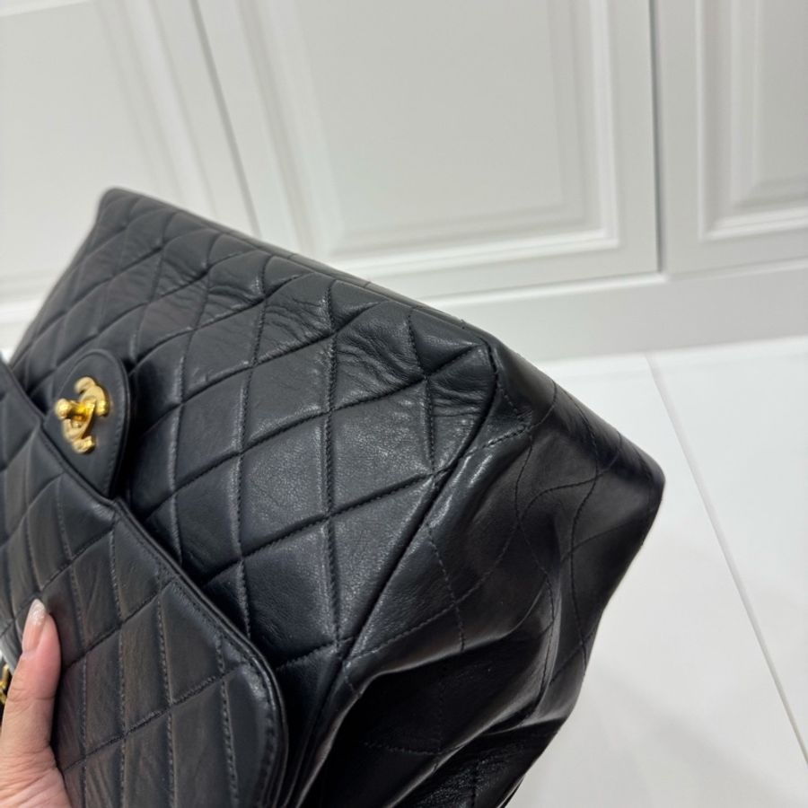 Chanel 香奈兒 vintage 黑金 雙面包 C F 雙子星 鏈條包 帶鏈包 肩背包 斜背包 手提包 側背包-3