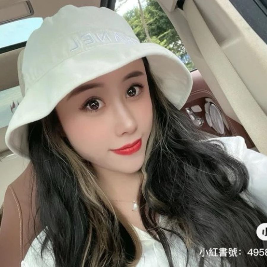 chanel 白色 丹寧 遮陽帽 漁夫帽 帽子 休閒帽-5