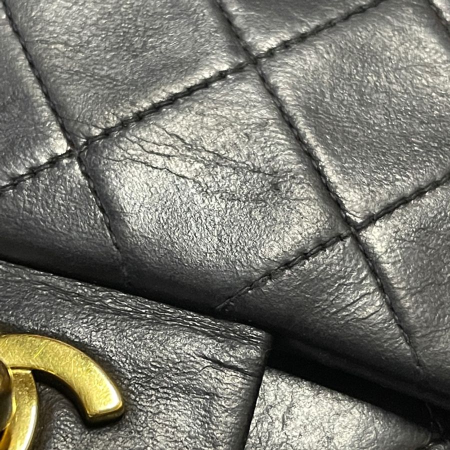 CHANEL 香奈兒 Classic Flap small 羊皮 coco vintage 古董 口蓋包 CF 23公分-16