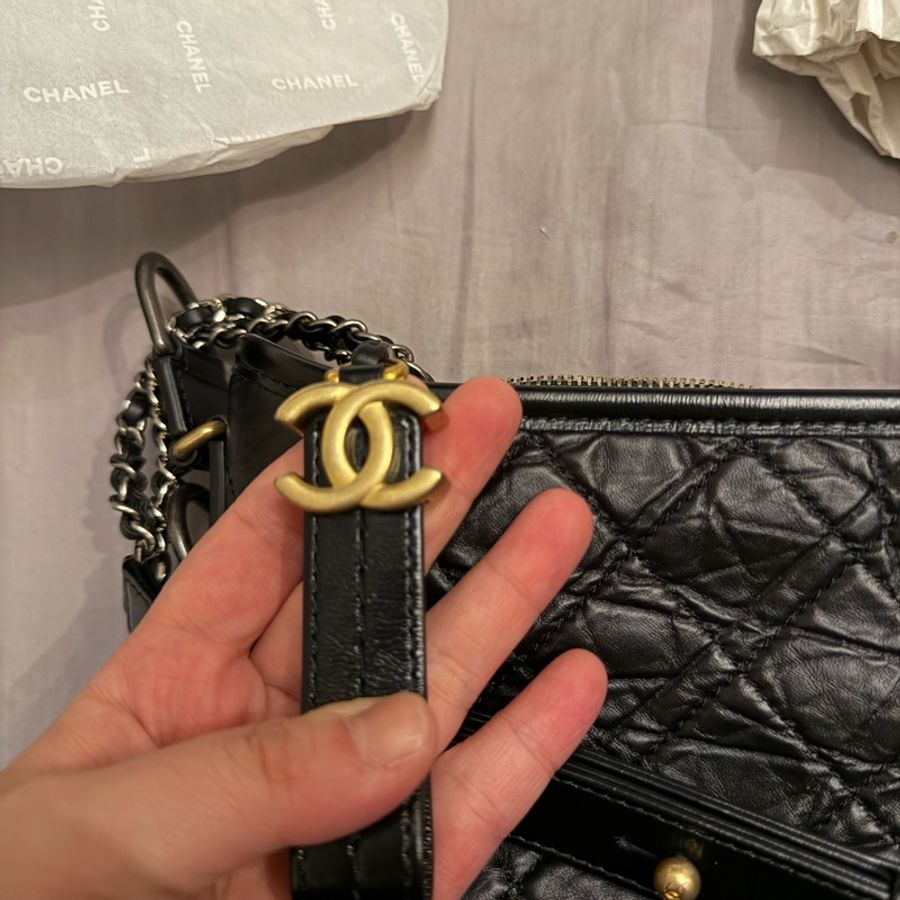 CHANEL GABRIELLE HOBO 小型流浪包 芯片款 98新全配購證都有 可議價-19