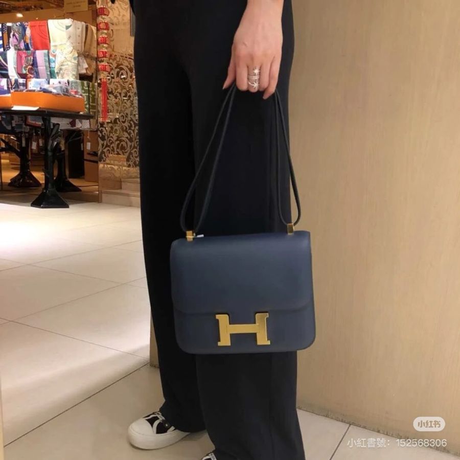 HERMES 愛馬仕 Constance 24 康康 經典 金釦 斜背包 肩背包 手提包 側背包-6