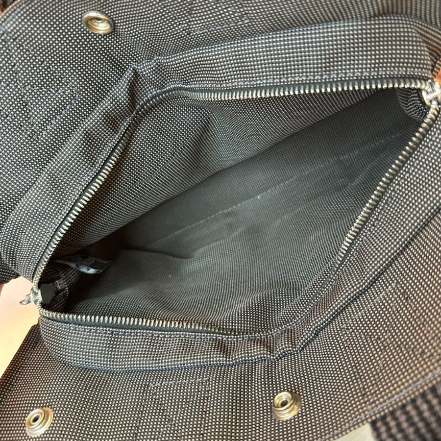 Hermes Vintage Ale Line MM 銀扣手挽灰色袋小號-7