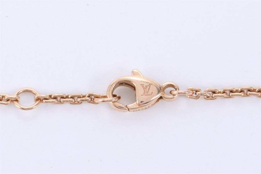 LOUIS VUITTON(路易威登) IDYLLE BLOSSOM STRASS 手鏈 18k白金拼18K玫瑰金-4
