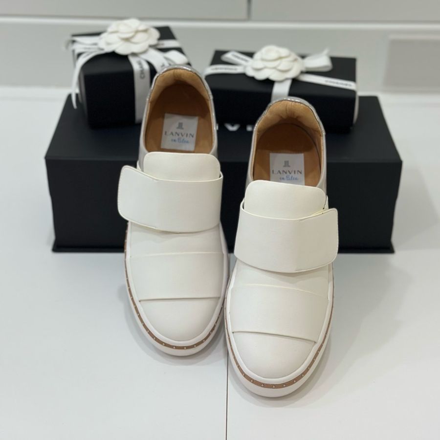 LANVIN 浪凡 真皮 小白鞋 球鞋 休閒鞋 運動鞋-0