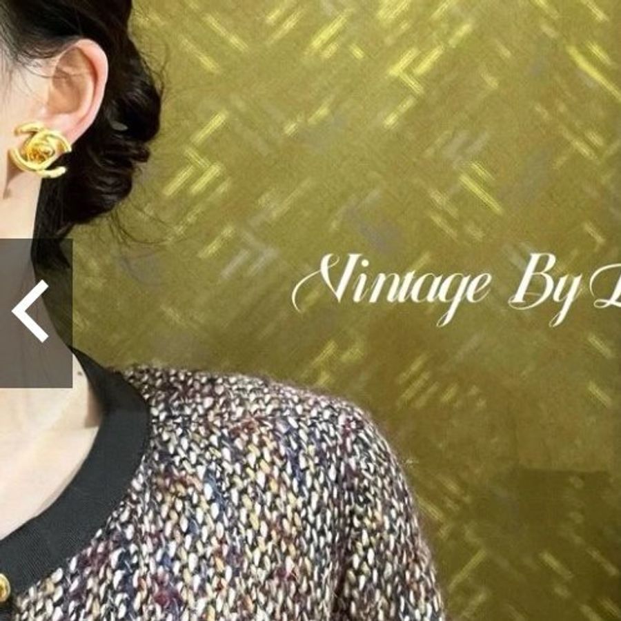 chanel 香奈兒 vintage 書包釦 耳環 耳夾 耳飾 夾式耳環-6