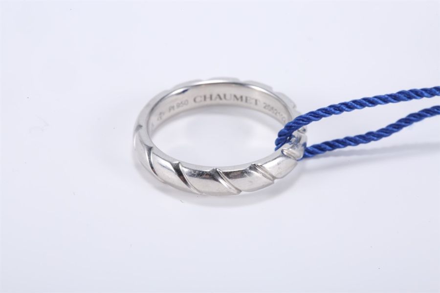 CHAUMET(尚美巴黎) TORSADE旋愛芳登系列戒指 pt950 51-3