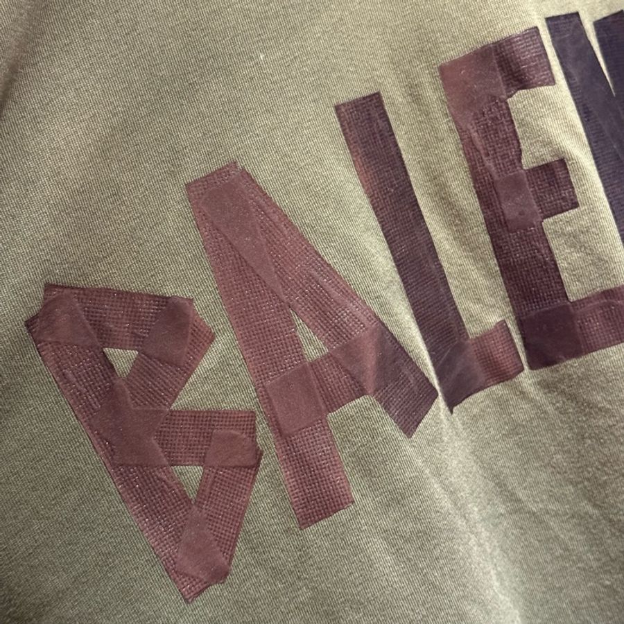 Balenciaga 巴黎世家綠色黑膠帶Logo短袖T恤尺碼M-4