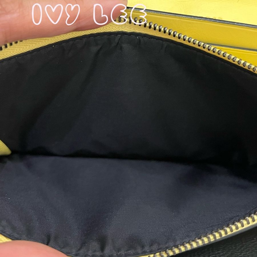 BVLGARI SERPENTI FOREVER 黃色皮夾 長夾 10卡層 二手精品-15