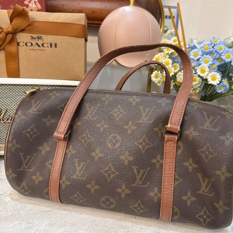 【Louis Vuitton LV】路易威登 LV Popillon 巴比龍 圓筒包 Vintage包包-0