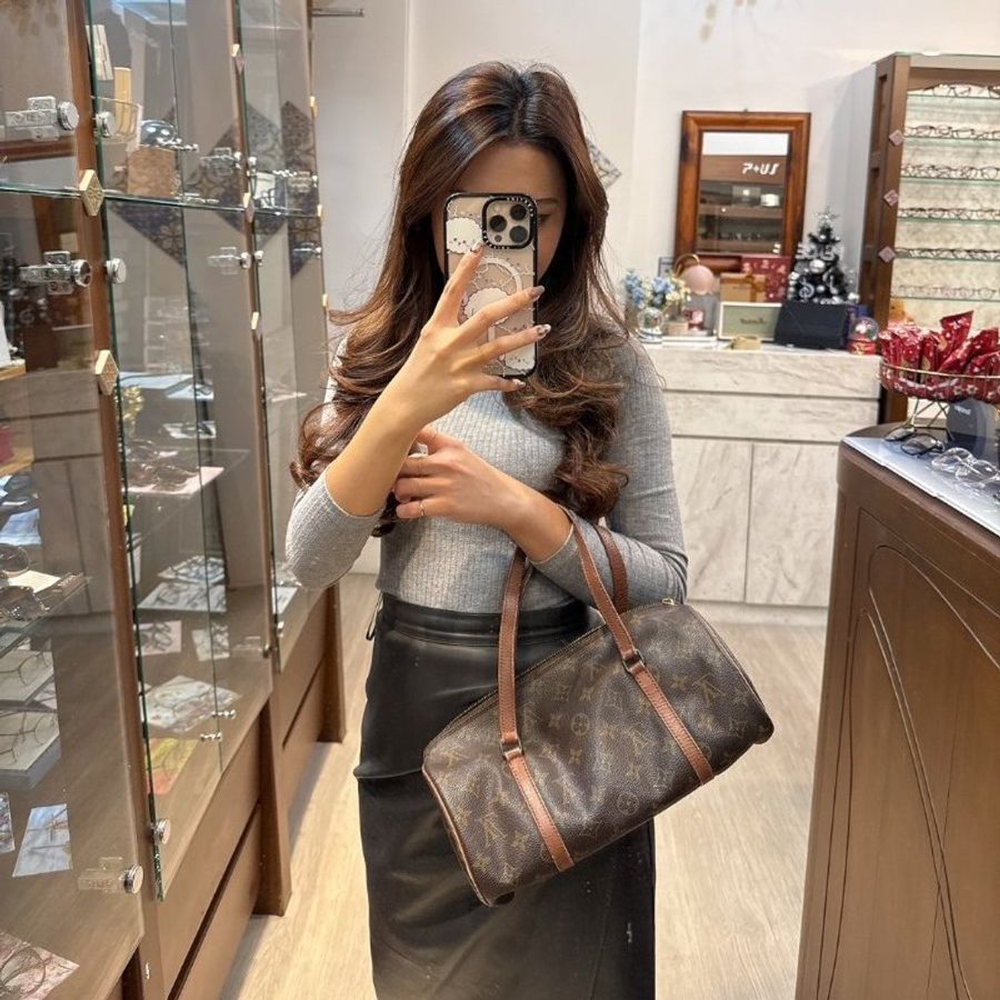 【Louis Vuitton LV】路易威登 LV Popillon 巴比龍 圓筒包 Vintage包包-3