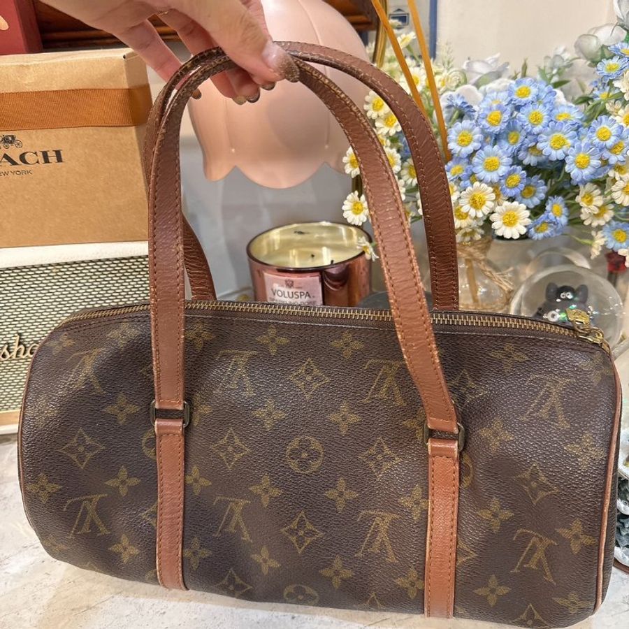 【Louis Vuitton LV】路易威登 LV Popillon 巴比龍 圓筒包 Vintage包包-4