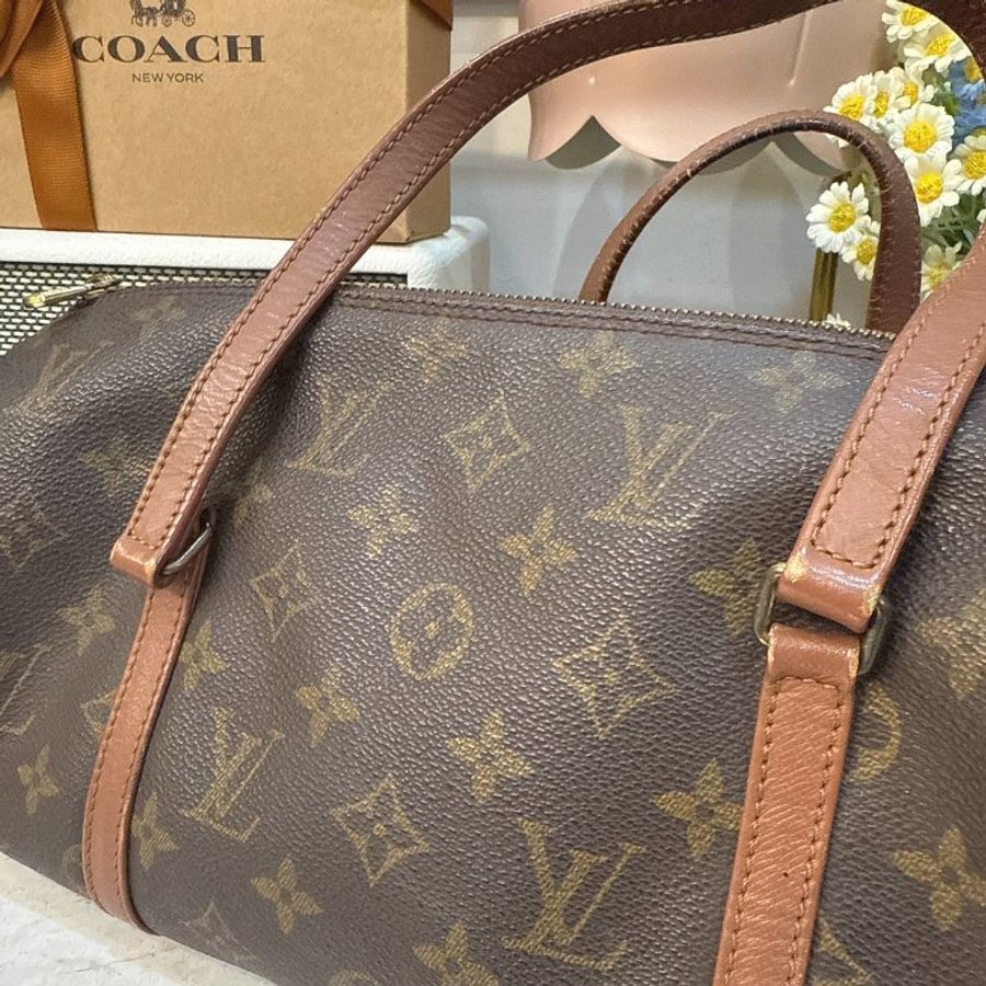 【Louis Vuitton LV】路易威登 LV Popillon 巴比龍 圓筒包 Vintage包包-6