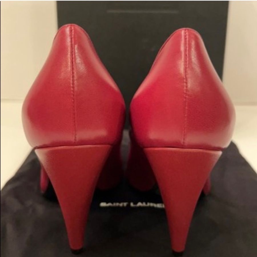 🔥🔥🔥100% Authentic Saint Laurent 經典Logo 跟鞋-6