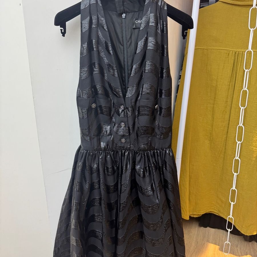 全新Chanel 香奈兒小黑洋裝34-0