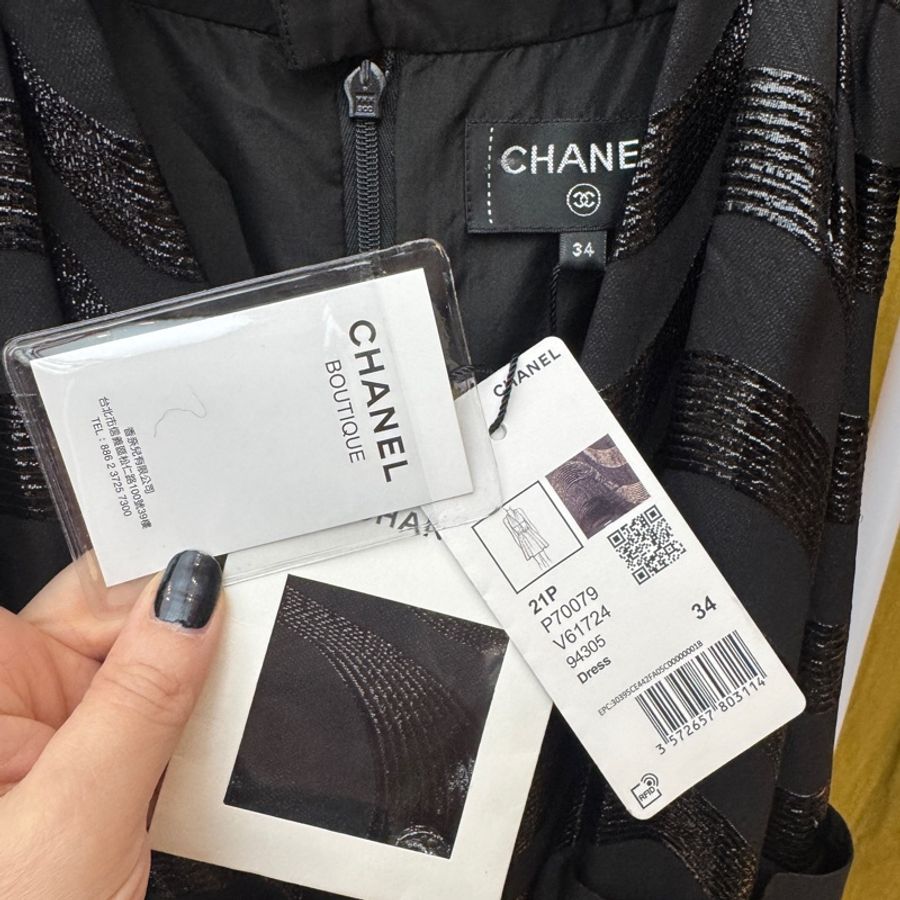 全新Chanel 香奈兒小黑洋裝34-5