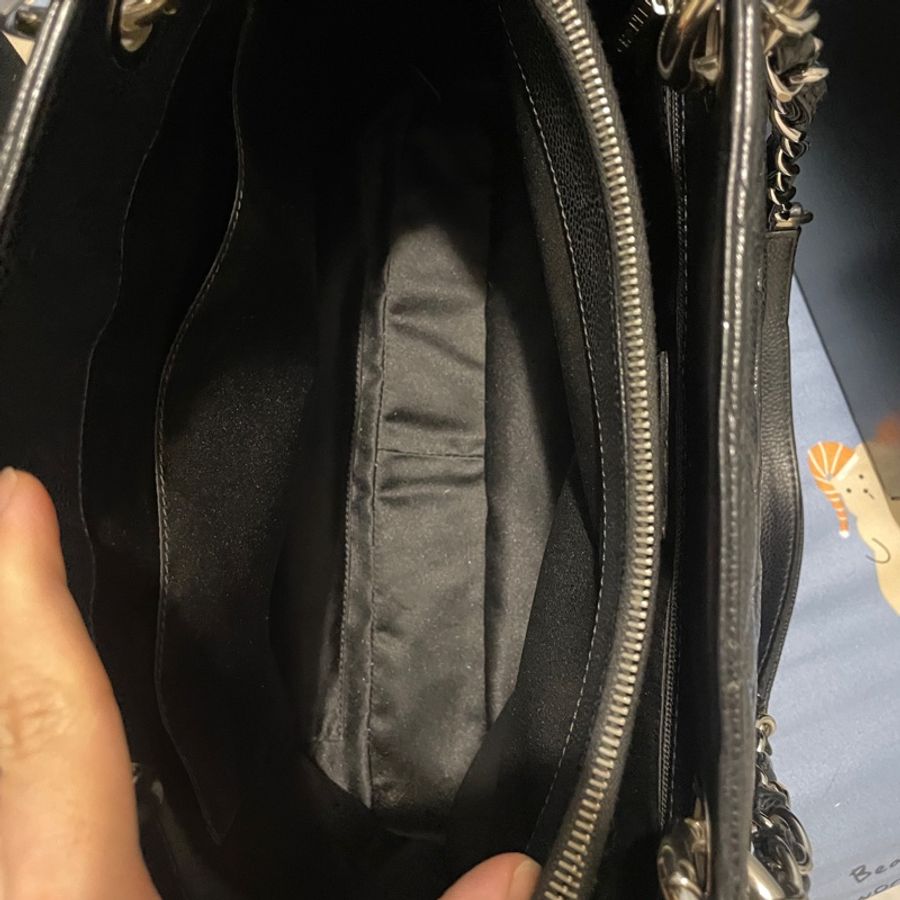 CHANEL/GST(黑銀荔枝牛皮)-11