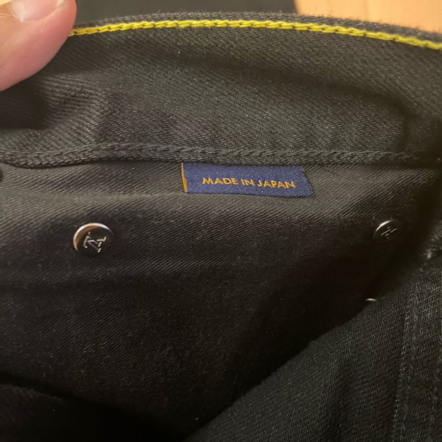 Louis Vuitton LVSE black regular fit denim jeans 31 牛仔褲-7