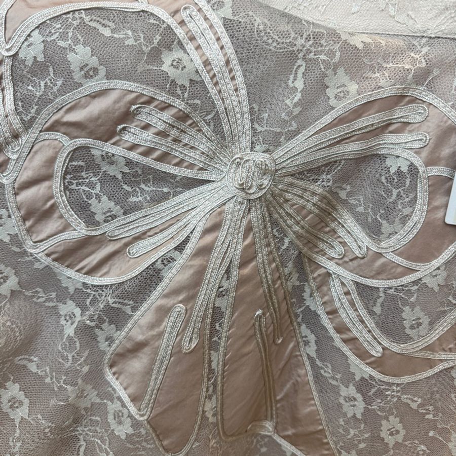 全新 Red Valentino 藕色蕾絲紗裙42-2