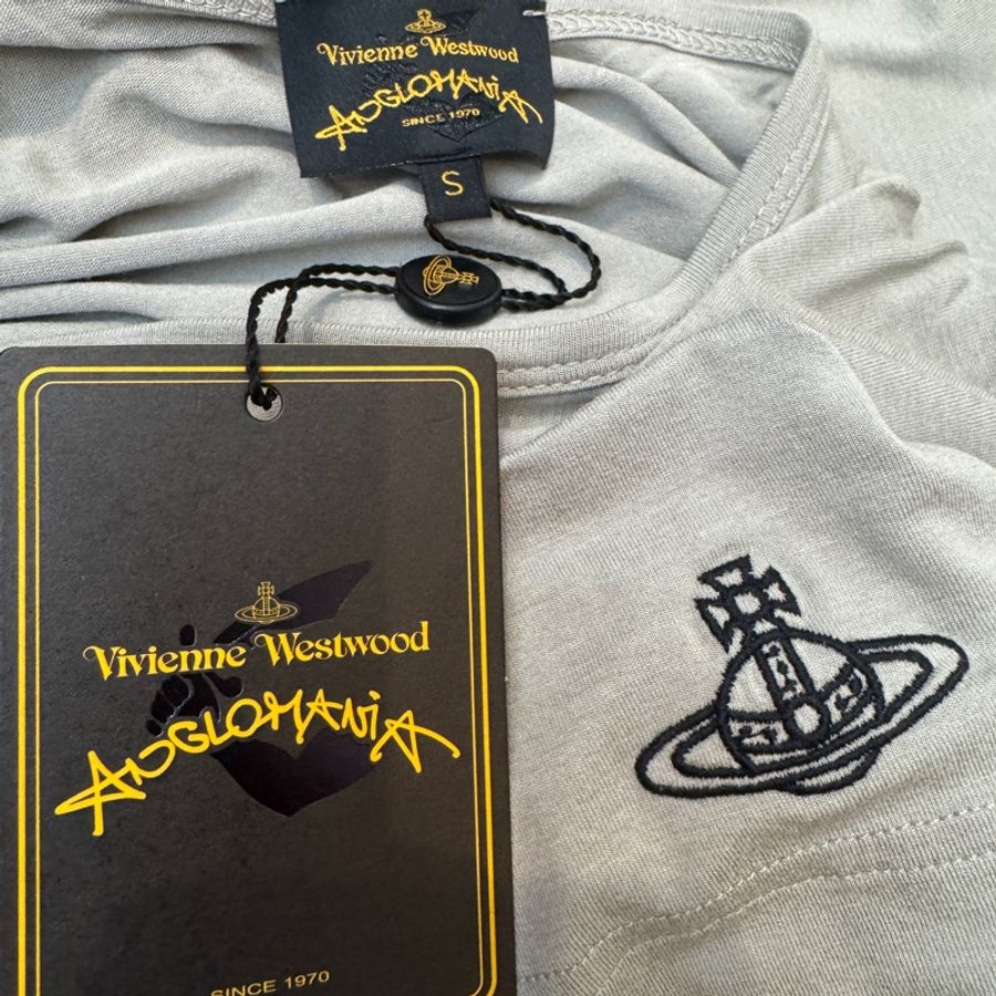 全新Vivienne Westwood灰色露腰洋裝S-4