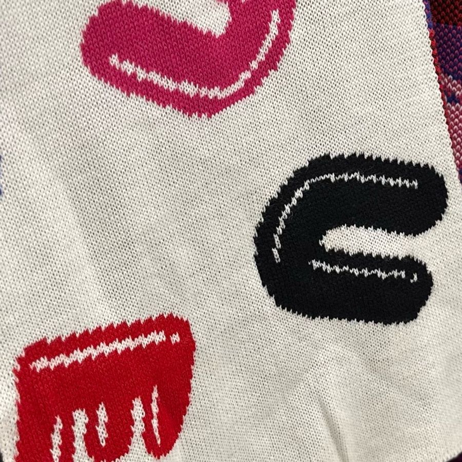 Moschino White Multicolor Scarf 斗蓬 圍巾 披肩-12