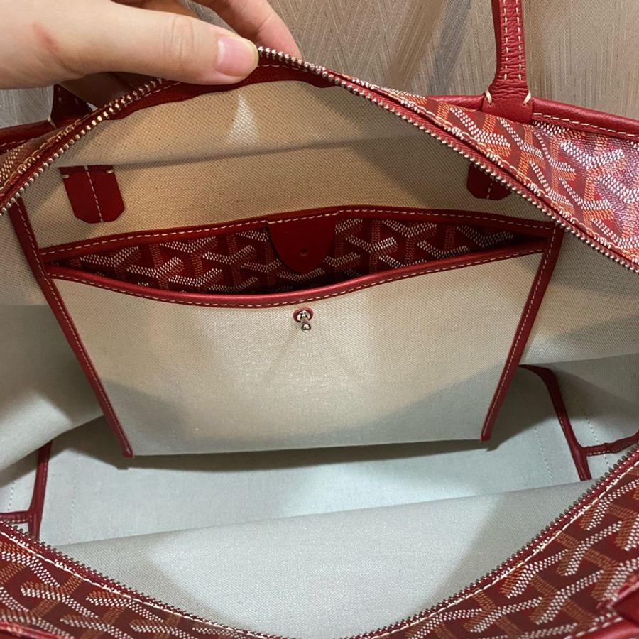 Goyard Artois MM 中號 紅色托特-5
