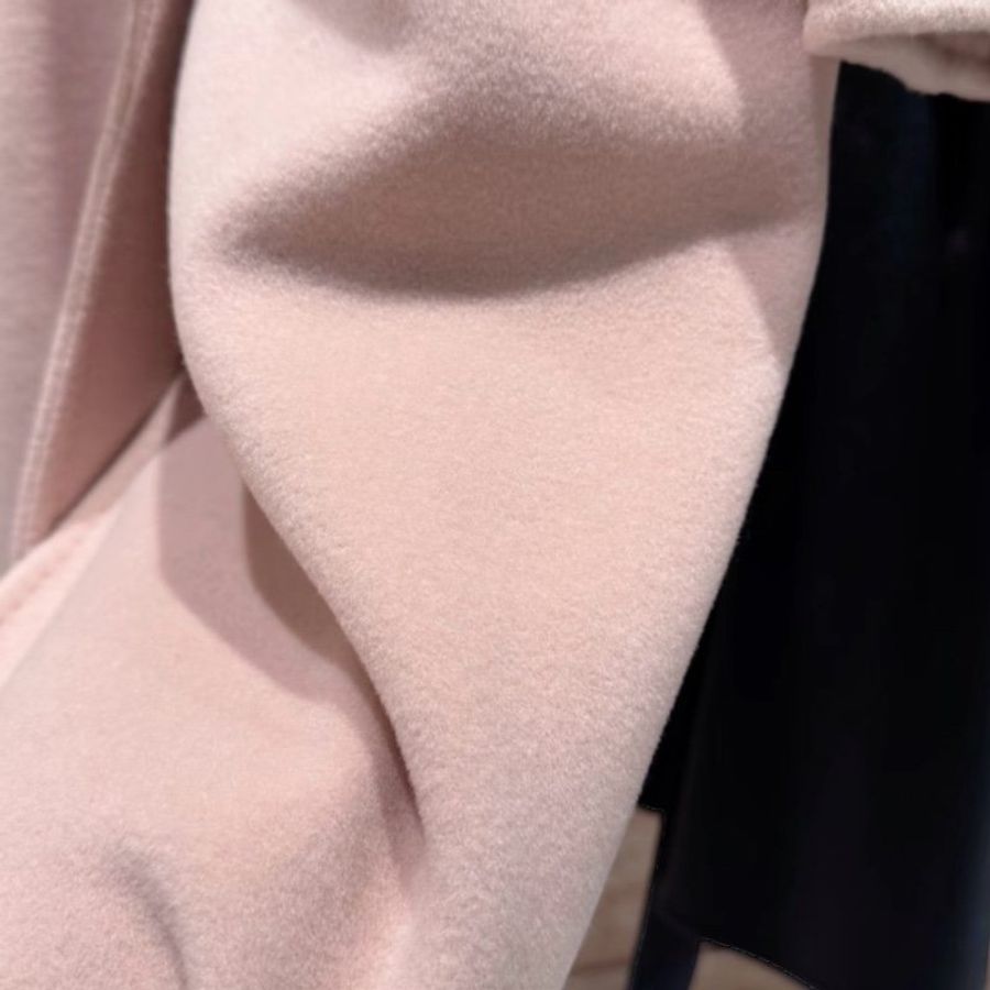 🧧新年特價活動🧧Max Mara 女款 101801 Madame 羊絨喀什米爾混紡經典大衣 煙粉色 FR 36S /38S-M /40 M/42M-L《當季專櫃正售★全新商品 》-7