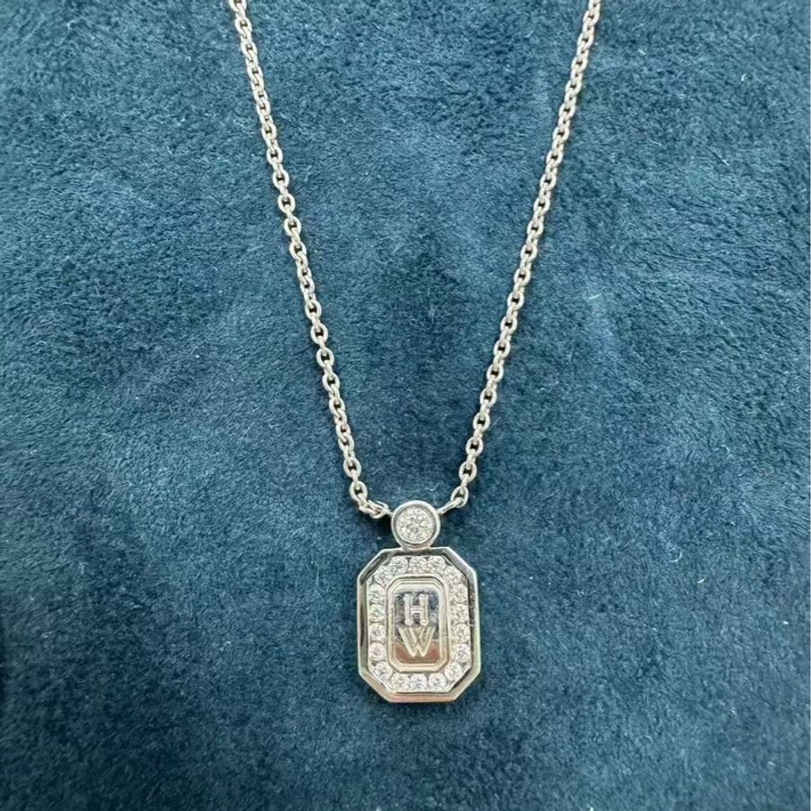 Harry Winston 海瑞溫斯頓小號白金香水瓶項鍊 2021購入-1