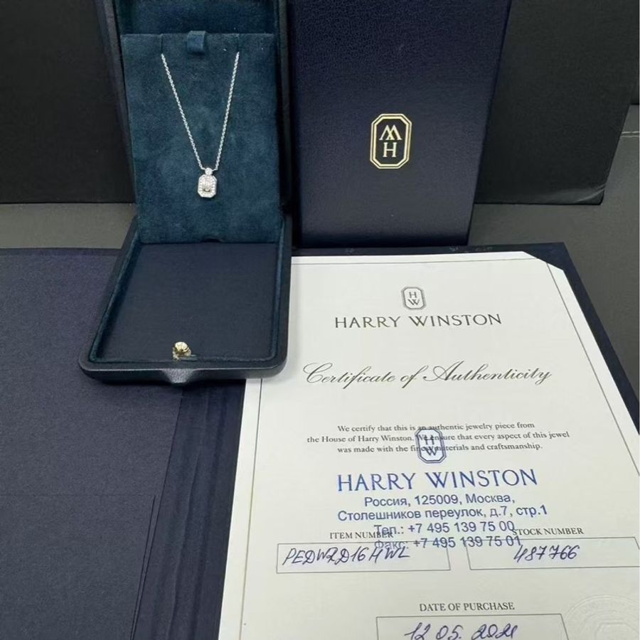 Harry Winston 海瑞溫斯頓小號白金香水瓶項鍊 2021購入-2
