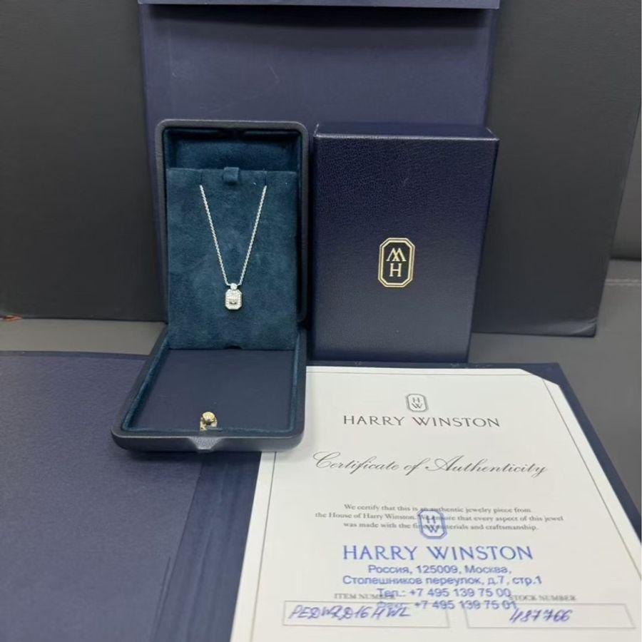 Harry Winston 海瑞溫斯頓小號白金香水瓶項鍊 2021購入-3