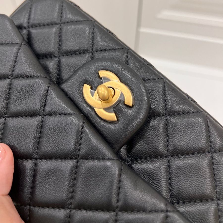 CHANEL 香奈兒 Classic flap bag CF mini 20 金球 鏈條包 斜背包 肩背包 側背包 手提包-4