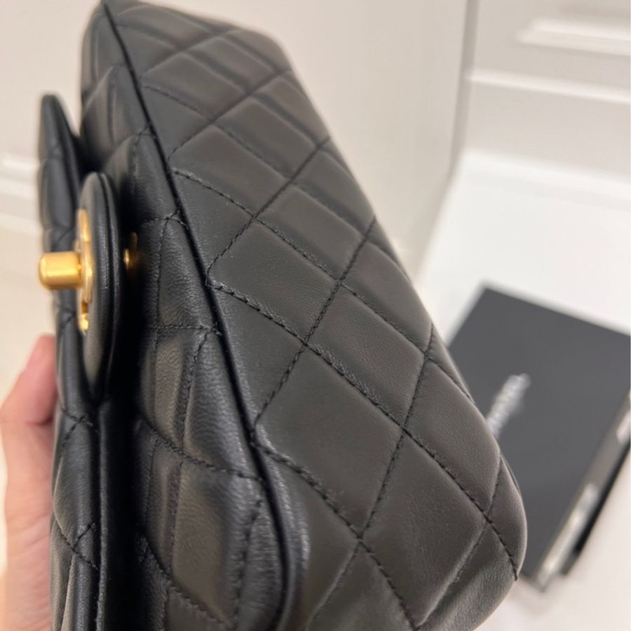 CHANEL 香奈兒 Classic flap bag CF mini 20 金球 鏈條包 斜背包 肩背包 側背包 手提包-5