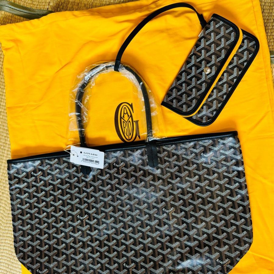 Goyard St. Louis PM小號 托特包 黑色 全新品-3