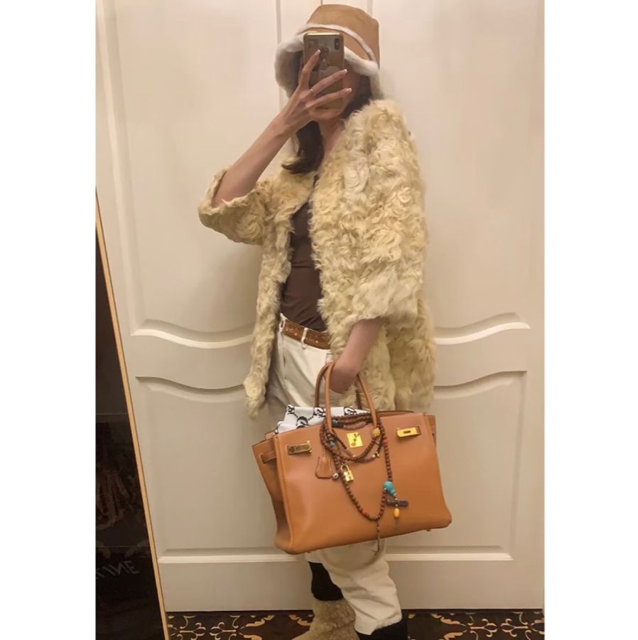Hermes Birkin 35金棕色 愛馬仕鉑金包 愛馬仕包包-6