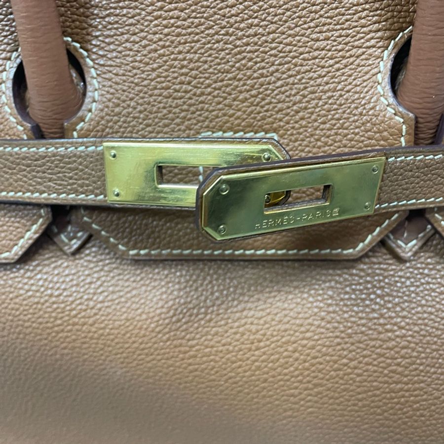 Hermes Birkin 35金棕色 愛馬仕鉑金包 愛馬仕包包-14