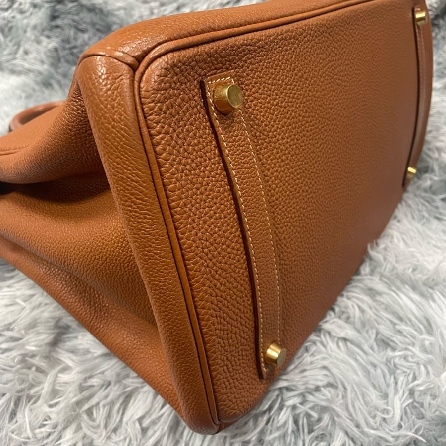 Hermes Birkin 35金棕色 愛馬仕鉑金包 愛馬仕包包-20