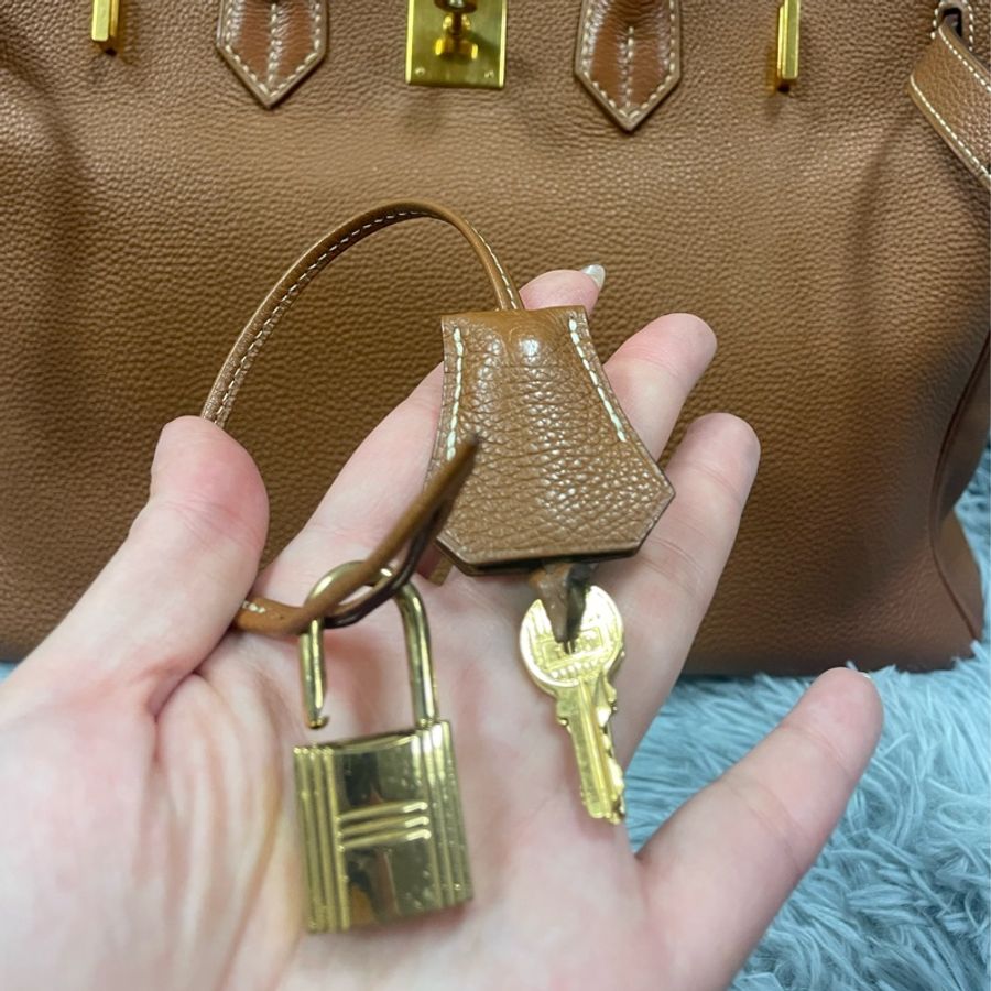 Hermes Birkin 35金棕色 愛馬仕鉑金包 愛馬仕包包-30
