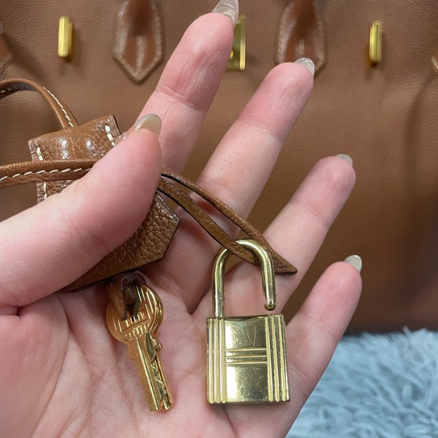 Hermes Birkin 35金棕色 愛馬仕鉑金包 愛馬仕包包-31