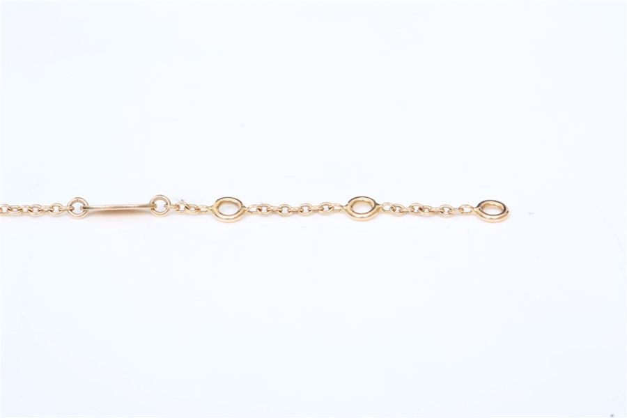 DIOR(迪奧) ROSE DES VENTS 羅盤 八芒星滿鑽手鏈 S-M碼 玫瑰金-3