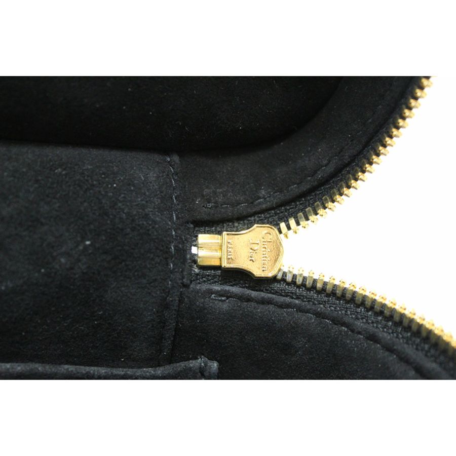 Christian Dior Black Lambskin Small Diortravel Vanity Case Crossbody Bag-16