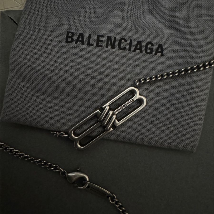 Balenciaga 巴黎世家經典Logo雙B項鍊-2