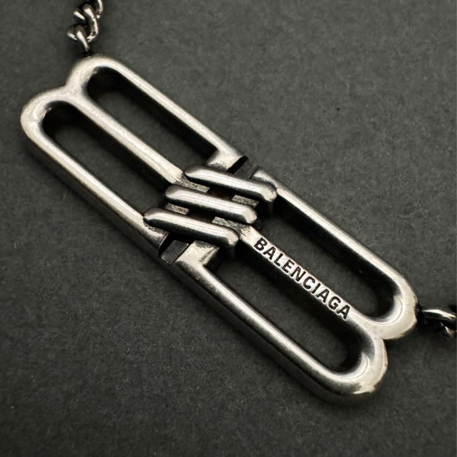 Balenciaga 巴黎世家經典Logo雙B項鍊-7