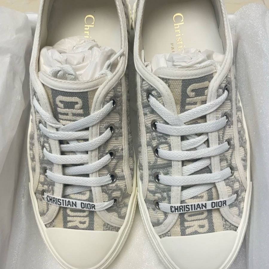 Dior 帆布鞋灰色-0
