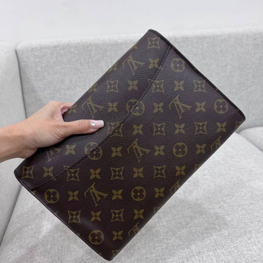 lv 路易威登 vintage 經𠔓 老花 手拿包 斜背包 肩背包 側背包 手提包-6