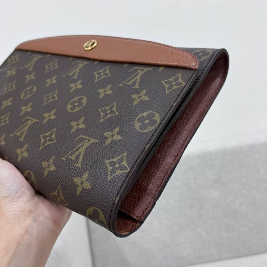 lv 路易威登 vintage 經𠔓 老花 手拿包 斜背包 肩背包 側背包 手提包-12