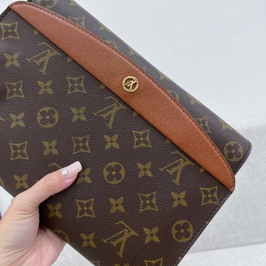 lv 路易威登 vintage 經𠔓 老花 手拿包 斜背包 肩背包 側背包 手提包-14