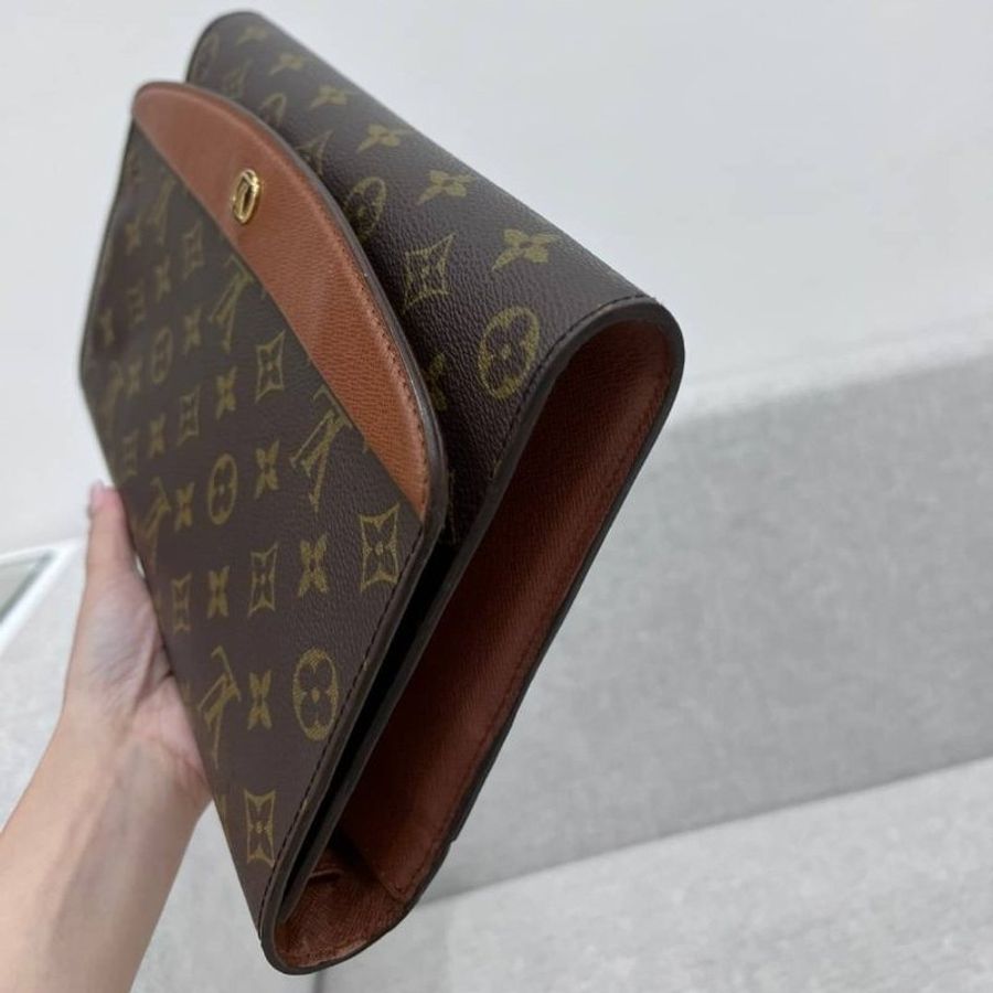 lv 路易威登 vintage 經𠔓 老花 手拿包 斜背包 肩背包 側背包 手提包-15