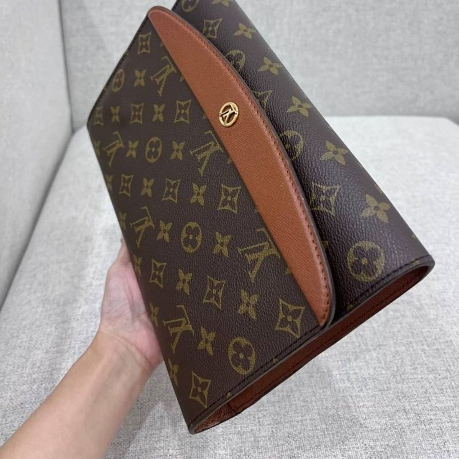 lv 路易威登 vintage 經𠔓 老花 手拿包 斜背包 肩背包 側背包 手提包-17
