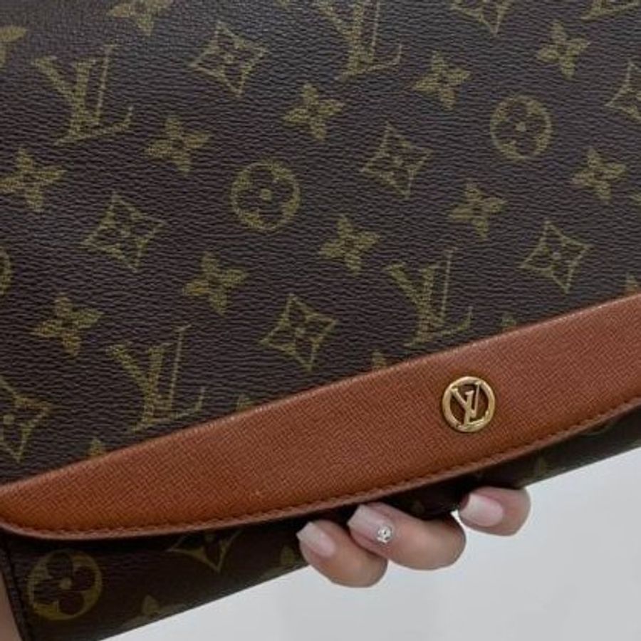 lv 路易威登 vintage 經𠔓 老花 手拿包 斜背包 肩背包 側背包 手提包-25